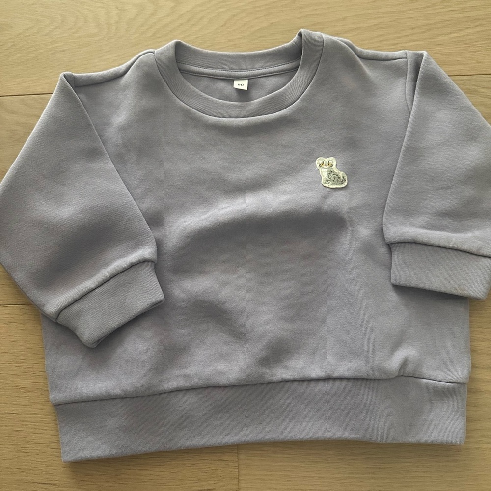 Muji animal embroidery sweatshirt for toddler
